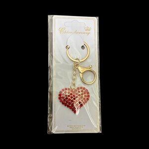 Red Heart Keychain/Bag charm